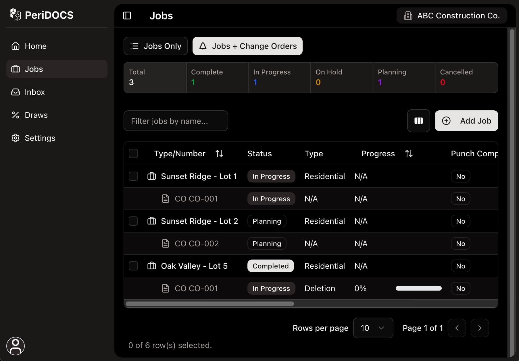 Peridocs.io application interface